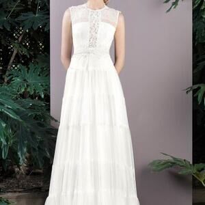 Inmaculada Garcia Shizen Sleeveless Aline Lace Wedding Dress ❤️